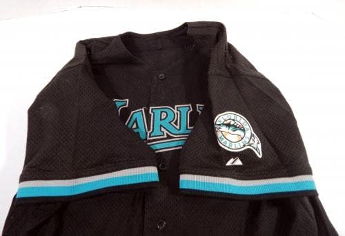 1999-02 פלורידה מרלינס 41 משחק נעשה שימוש בג'רזי שחור צלחת שם הוסרה 50 DP42584 - משחק משומש גופיות MLB