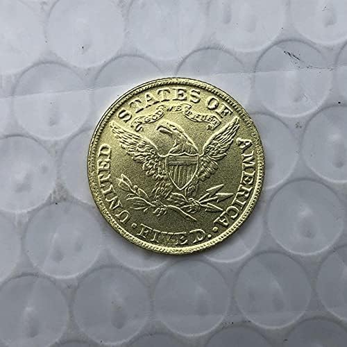 1892 אמריקה ליברטי מטבע נשר מטבע מצופה זהב מצופה זהב מטבע מטבע מועדף מטבע זיכרון מטבע אספנות מטבע מזל מטבע אטא מטבע מלאכה