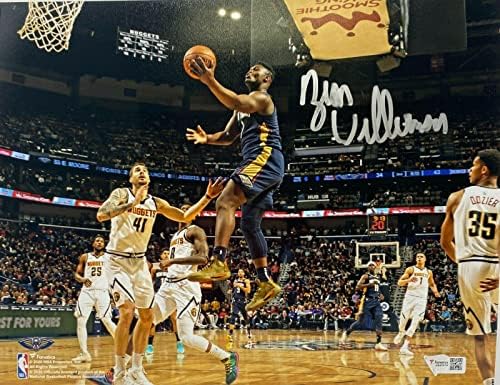 New Orleans Pelicans Zion Williamson חתום 8x10 Photo Fainuat Fanatics Holo - תמונות NBA עם חתימה