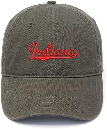 גברים של בייסבול כובעי אינדיאנה-ב רקום אבא כובע שטף כותנה כובע