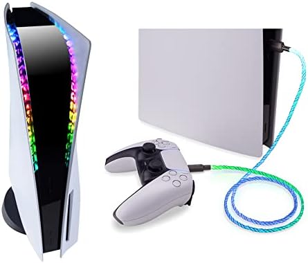 רצועת אור LED קיצונית כבל טעינה מואר עבור PS5