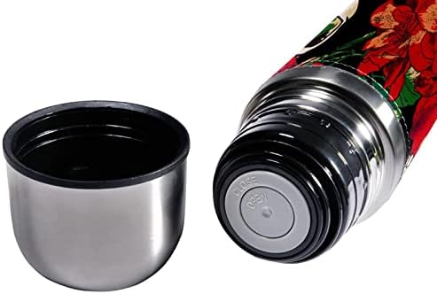 SDFSDFSD 17 גרם ואקום מבודד נירוסטה בקבוק מים ספורט קפה ספל ספל ספל עור מקורי עטוף BPA בחינם, שלד אנושי
