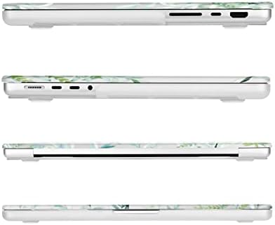 Mosiso תואם ל- MacBook Pro 14 אינץ 'מארז 2023 2022 2021 שחרור M2 A2779 A2442 M1 Pro/Max Chip עם מזהה מגע, צמחי פלסטיק מעטפת קשיח ומגן