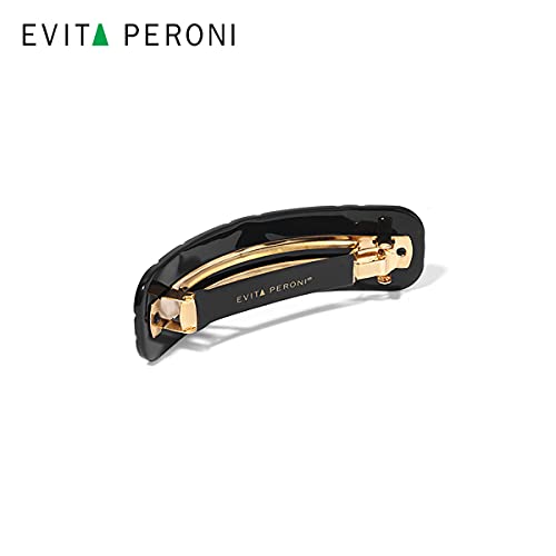 Evita Peroni אביזרי לסתות להקת שיער שחורה לנשים נערות נערות
