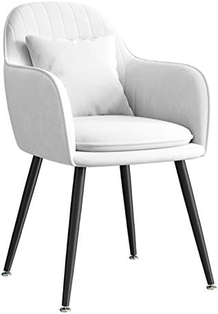 כיסא אוכל פלנל, תיק מושב עצמאי, כיסא סלון מרופד בחיוג פנאי מודרני עם רגלי פלדת פחמן, נושא 120 ק ג(עם משענת גב