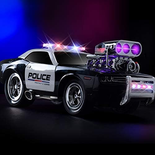 PREXTEX RC משטרת משטרה שלט רחוק מכונית משטרה RC צעצועים על רדיו רדיו צעצועים לרכב למשטרה לבנים, מכונית שלט רחוק עם אורות וצפירה לנערים