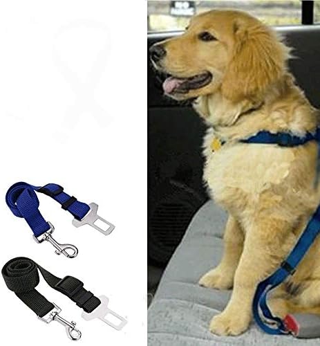 חגורת בטיחות UXZDX סולידי ניילון בטיחות חיות מחמד חיות מחמד חגורת בטיחות ניידת אביזרי איפוק מתכווננים חיצוניים