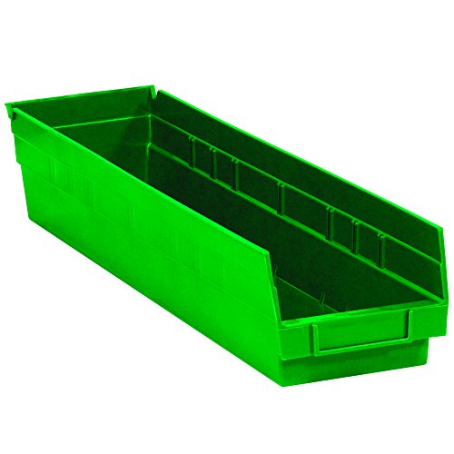 קופסא ארהב BBINPS121G מדף פלסטיק קופסאות, 23 5/8 x 4 1/8 x 4 , ירוק