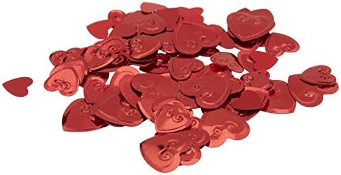 Beistle Red Hearts Confetti, 1/2 אונקיה