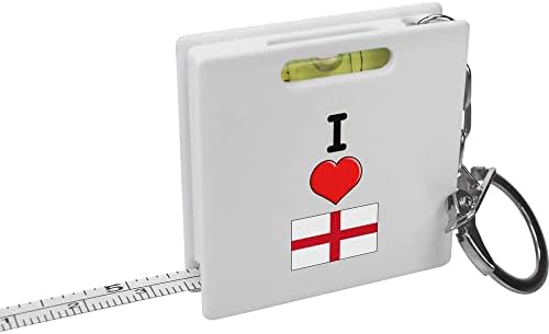 אזידה' אני אוהב את אנגליה ' מחזיק מפתחות סרט מדידה / כלי פלס