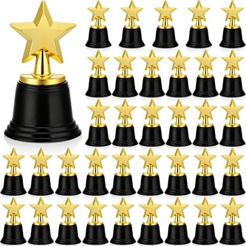 פרסי גביע הכוכבים של ג'רפי מיני בתפזורת בגודל 4.7 אינץ 'פרסי גביע זהב גביע גביע פלסטי