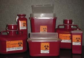 קנדל 31143533 שארפ-א-גייטור למטרות כלליות נפח גדול שארפ סילוק מיכל פסולת מסוכנת ביולוגית, קיבולת 7.5 ליטר, אדום