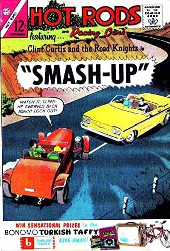 מוטות חמים ומכוניות מירוץ 65 פ. נ.; ספר קומיקס של צ ' רלטון