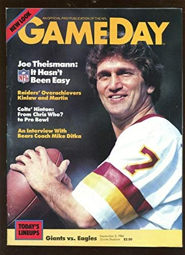 2 בספטמבר 1984 תוכנית NFL Philadelphia Eagles ב- New York Giants Ex+ - תוכניות NFL