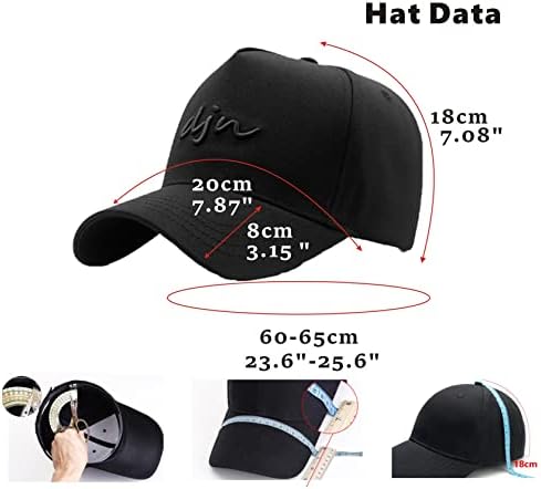 גבוהה כתר בייסבול כובע גדול ראש כובעי גברים אבא כובע מתכוונן רגיל ריצה כובע 23.6 -25.6