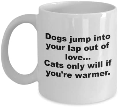 כלב חמוד ומצחיק לעומת ספל קפה קרמיקה לחתולים - כלבים קופצים לחיקך מאהבה!
