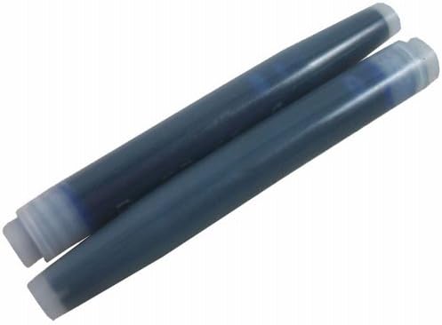 פלטינה עט נובע דיו מבוסס צבע מחסנית - כחול שחור-חבילה של 10