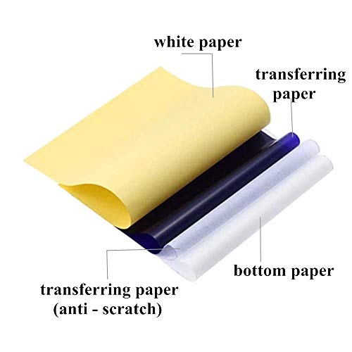 העברת יואלונג העברת סטנסיל מכונת מדפסת עם העברת נייר 80pcs העברת נייר מכונה מדפסת מכונת מכונת עוקב מדפסת נייר סטנסיל תרמית