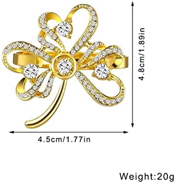 מחזיקי המפיות של יום Gkmjki טבעת מפית ריינסטון לעיצוב שולחן מסיבות חתונה