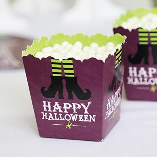 נקודה גדולה של אושר מאושרת ליל כל הקדושים - מסיבה מיני קופסאות טובות - מפלגת מכשפה פינוק קופסאות ממתקים - סט של 12