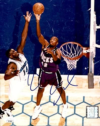 וין בייקר מילווקי באקס חתום/חתימה 8x10 צילום JSA 160940 - תמונות NBA עם חתימה עם חתימה