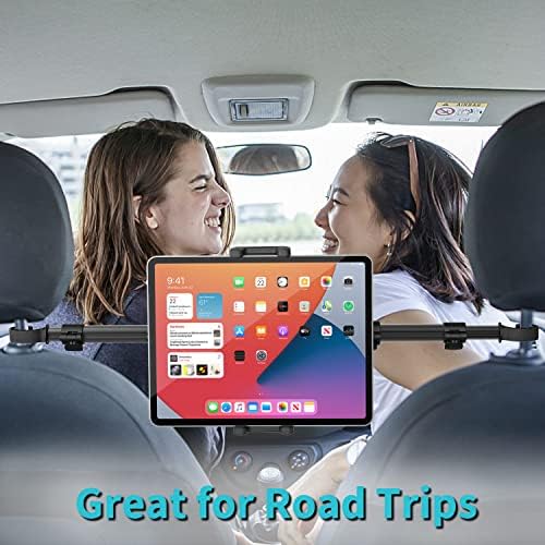 הרכבה על משענת רכב, 32.67 אינץ 'בין מחזיק אייפד מושב, מושב אחורי Aozcu אחורי נמתח מעמד טלפון ארוך, הר מושב אחורי לילדים מתאים ל- iPad