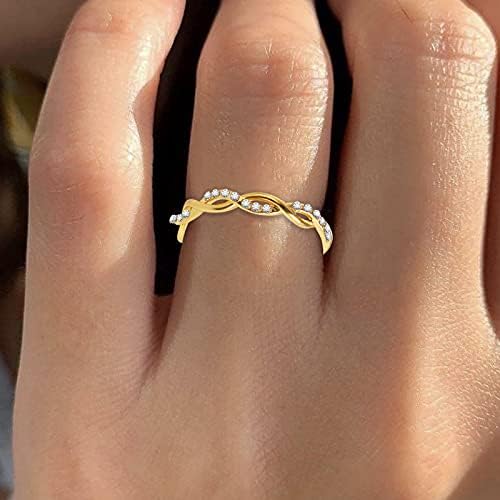 חתונה גודל טבעת סגסוגת 5-11 אצבע מתנת תכשיטי נשים טבעות ריינסטון טבעות מכתב מ ' טבעת