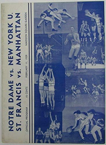 1939 תכנית משחקי משחקי כפול של NCAA כדורסל במדיסון סקוור גארדן 145171 - תכניות מכללות