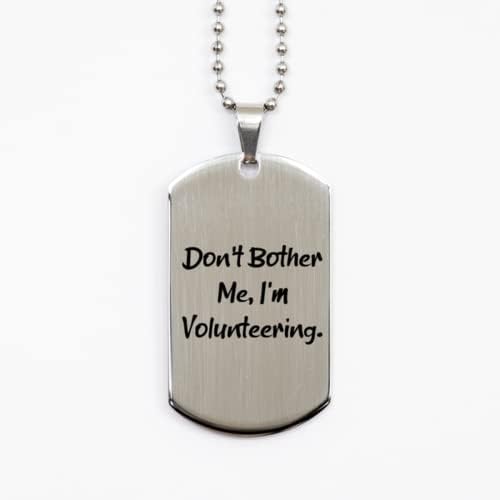 התנדבות לחברים, אל תפריע לי, אני מתנדב, תג כלב כסף מתנדב זול, מ-