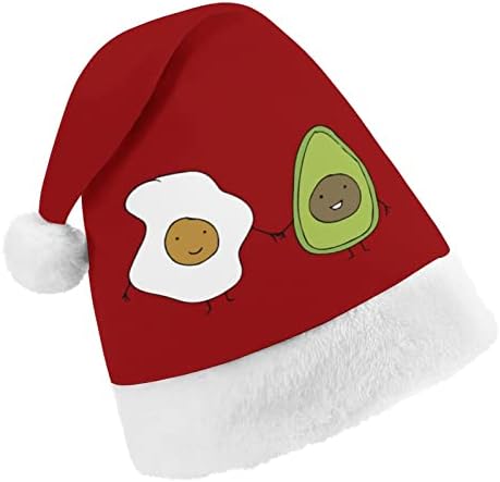 ביצת ואבוקדו חברים חג המולד כובע אישית סנטה כובע מצחיק חג המולד קישוטים