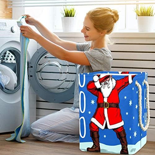 סנטה שלל 300 אוקספורד עמיד למים בגדי סל גדול כביסה סל עבור שמיכות בגדי צעצועי בחדר שינה