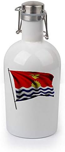 ExpressItbest 64oz Growler - דגל Kiribati - אפשרויות רבות