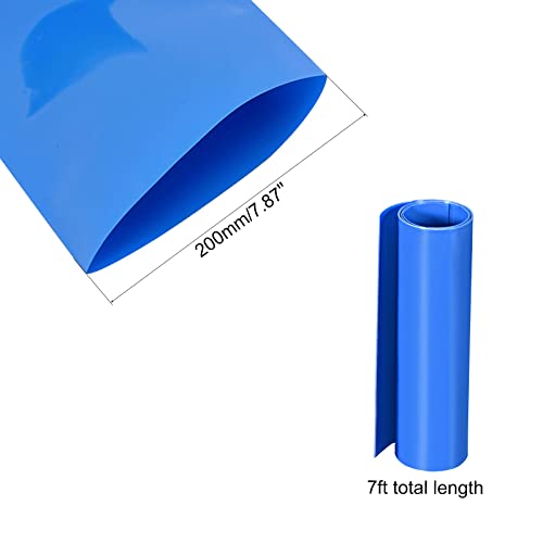 Meccanixity סוללה עטיפת PVC חום מכווץ צינורות 95 ממ 7ft ו- 200 ממ 3.3 מר כחול בידוד טוב לאריזת סוללה