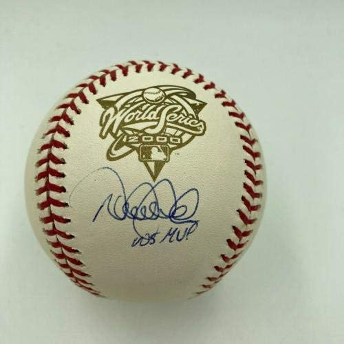דרק ג'טר סדרת העולם MVP חתמה 2000 סדרה עולמית בייסבול שטיינר COA - כדורי בייסבול חתימה