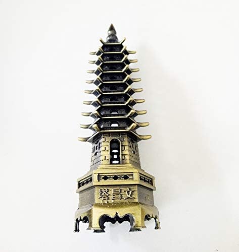 פנג שואי סגסוגת פגודה עתיקה/מגדל וונצנג מודל אקדמי משרד אקדמי עיצוב שולחן כתיבה ופריטי מתנה