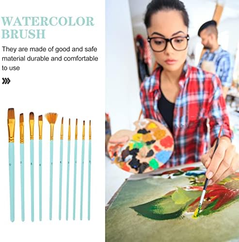 מברשות צבעי מים ויקסקי 10 יחידות מברשת צבע סט אמנות ציור כלים