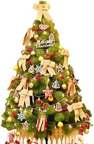 עץ חג המולד המלאכותי היוקרתי של Yumuo, סצנת מחט אורן מוצפנת עץ אורן חג המולד לחג עץ עונתי עונתי עונתי 300 סמ