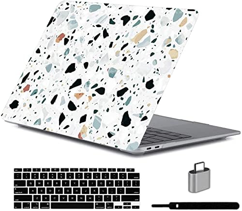 מארז Lanbailan תואם ל- MacBook Air 13.6 אינץ 'M2 Chip 2022 שחרור עם תצוגת רשתית נוזלית של מזהה מגע, דגם A2681, מחשב נייד פלסטיק פגז קשיח