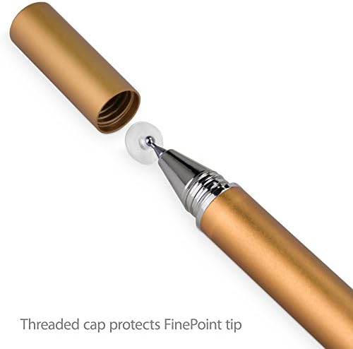 עט חרט עבור T -Mobile Revvl 4 - Finetouch Capacive Stylus, עט חרט סופר מדויק עבור T -Mobile Revvl 4 - שמפניה זהב