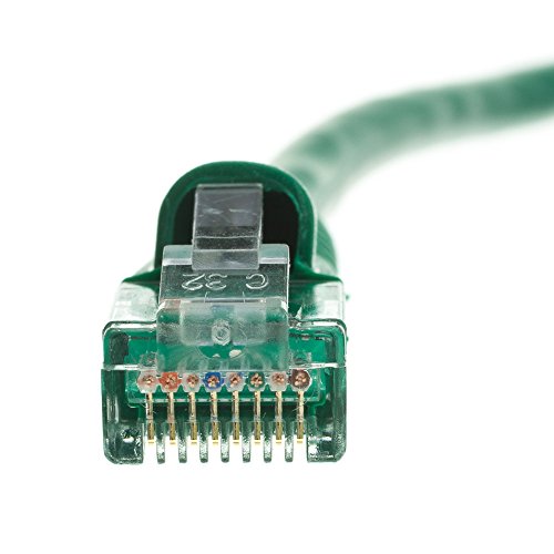 כבל Central LLC (Green Cat6 Ethernet כבל 14 ft Cat6 כבל תיקון, כבל CAT6, כבל רשת CAT6, כבל אינטרנט - 14 רגל
