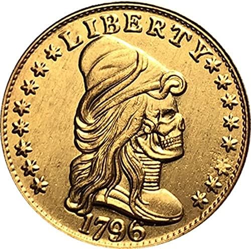 מטבע עתיק מטבעות נודים ארהב 1796 מלאכות 80 קונסון מטבע זיכרון מטבע