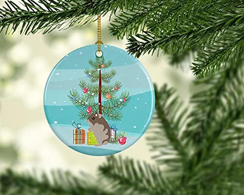 אוצרות קרוליין CK4451CO1 גמדים גמדים קישוט קרמיקה לחג המולד שמח, קישוטים לעץ חג המולד לבית, קישוט תלוי לחג המולד, חג, מסיבה, מתנה,