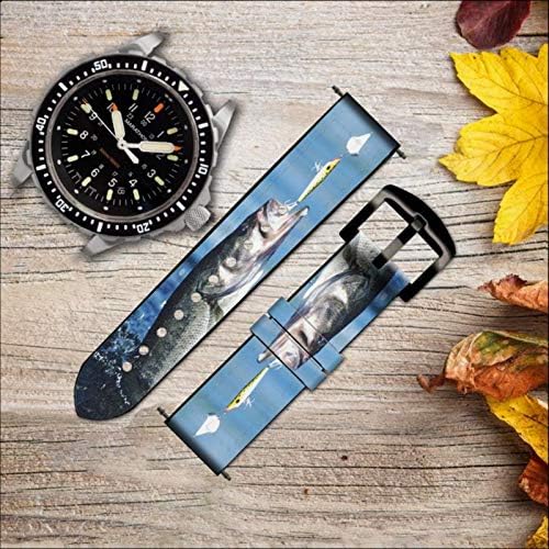CA0178 עור דיג בס רצועת שעונים חכמה לרצועת שעון חכם SmartWatch Smart Watch גודל חכם