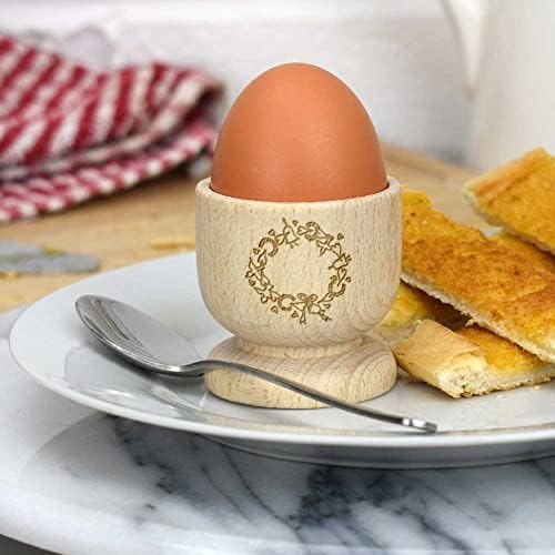אזידה 'לבבות ופעמונים זר' כוס ביצה מעץ