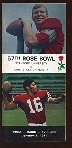 1971 NCAA כדורגל רוז קערה מדריך מדיה מדיה באוהיו סטייט נגד סטנפורד NRMT - תכניות קולג '
