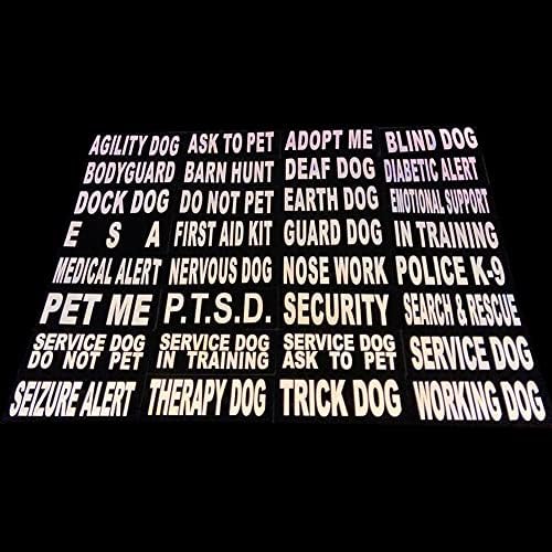 משטרת ק - 9 אפוד תיקוני נשלף שירות כלב תיקון עם רעיוני מודפס אותיות לבן
