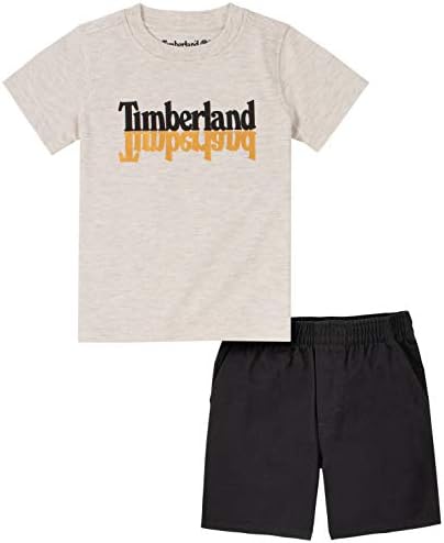 טימברלנד בייבי-בויס 2 חלקים קצרים, מכנסיים קצרים וטופ, רכים ונוחים