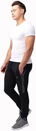 ספורט 33/36 תפר גברים של פסים אצן מכנסיים באזיקים מכנסי טרנינג אימון אימון מכנסיים רזה גבוה ארוך