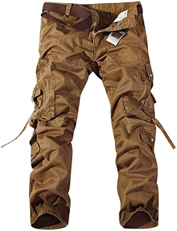 מכנסי מטען של Nzwiluns לגברים רופפים מכנסיים מכנסיים מזדמנים מכנסיים מכנסי טרנינג אתלטים טיולים דיג טיולים טיולים דיג