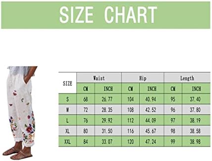 שמלת נשים גיאומטריות של מנקנוג קפריס פשתן קלות מכנסי קפרי רגל רחבים 2023 מותניים גבוהים עם כיסים לנשים